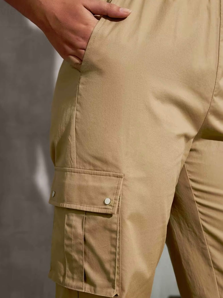 High waist Multi Color Cargo Pants