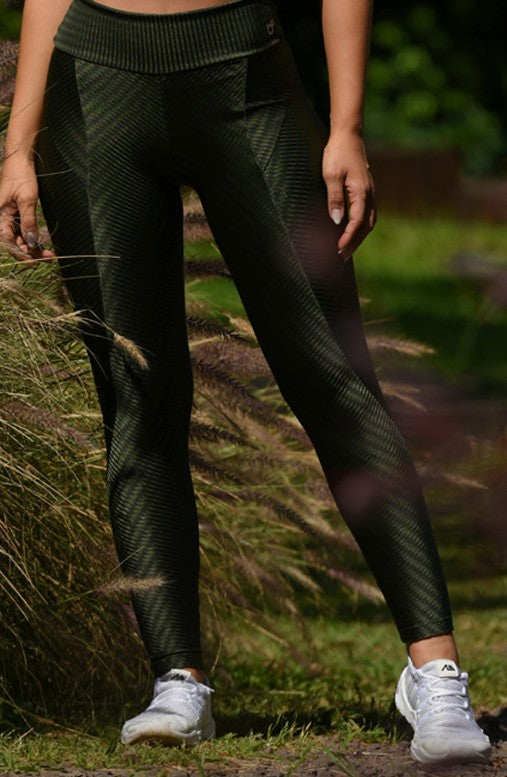 Women's Legging Mid Waist New Fit Anatomica Bottom Basic Basic Green Minimalist Comfortable Fabric