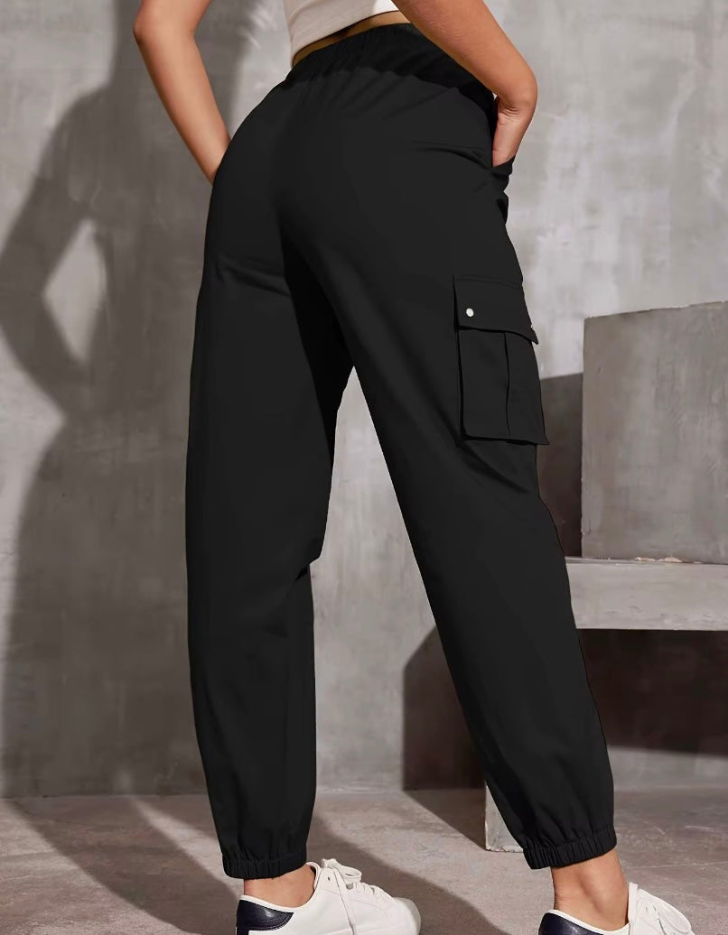 High waist Multi Color Cargo Pants