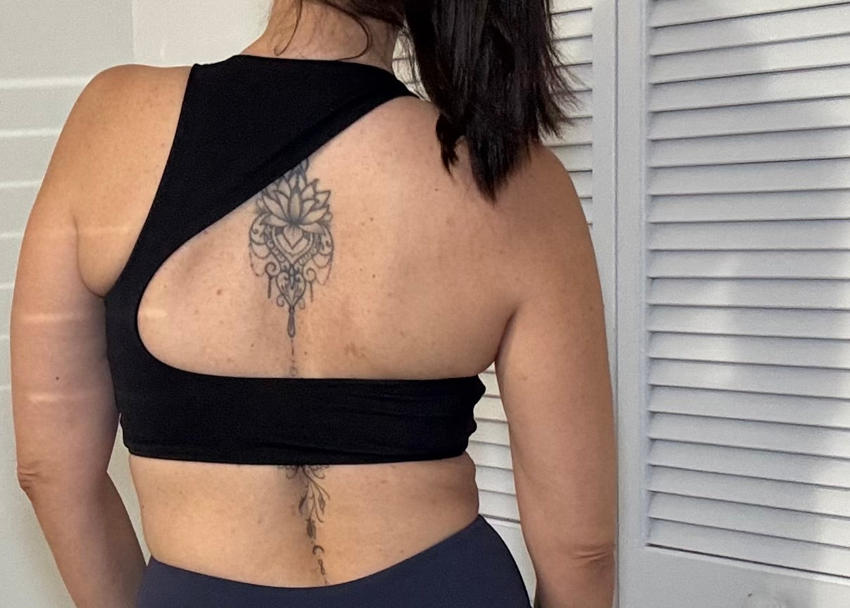 Seamless Sport Bra back one Shoulder