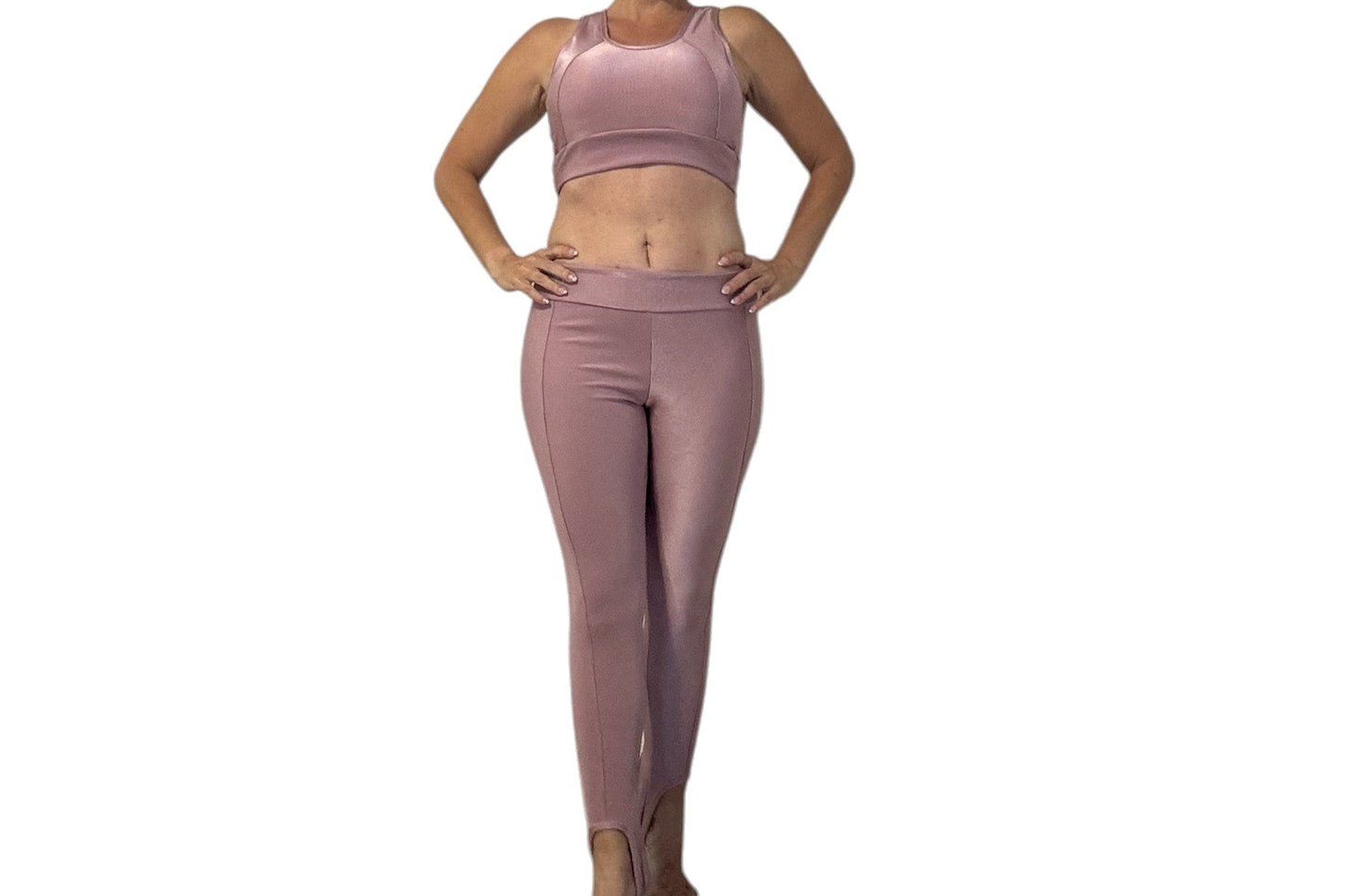 Womenswear Comfort Bottom Fit Style Basic Minimalist Legging Fuso Trilobal Pink