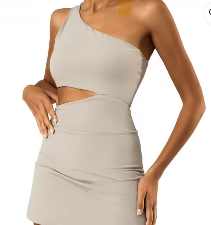 One Shoulder Bra tennis dress