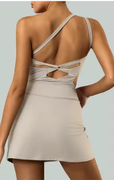 One Shoulder Bra tennis dress