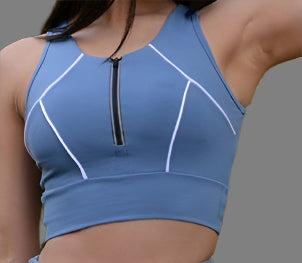 Women's Sport Bra High Compression Top Suplex Nadador Vies - Modern Design, Comfortable Fit, Seamless, UV-Protective, Machine Washable