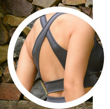 Women's Sport Bra V Neck Trilobal Fit Cruzado - Comfortable Fit for Active Women