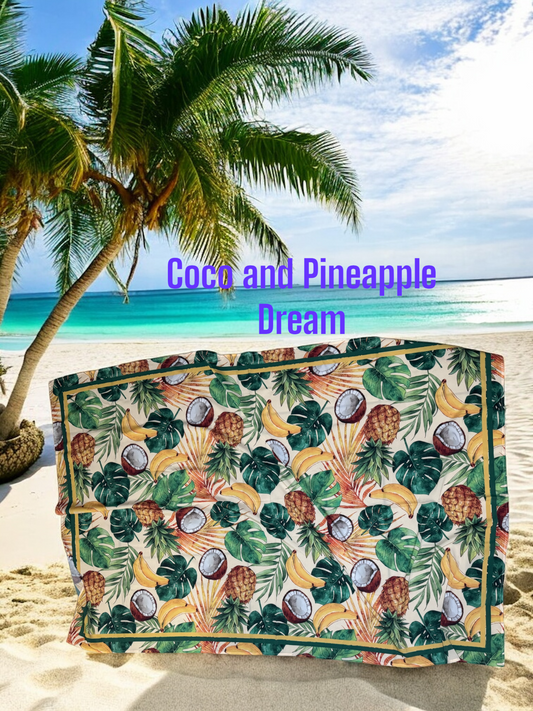 Coco and Pineapple Dream Sarong/ Canga