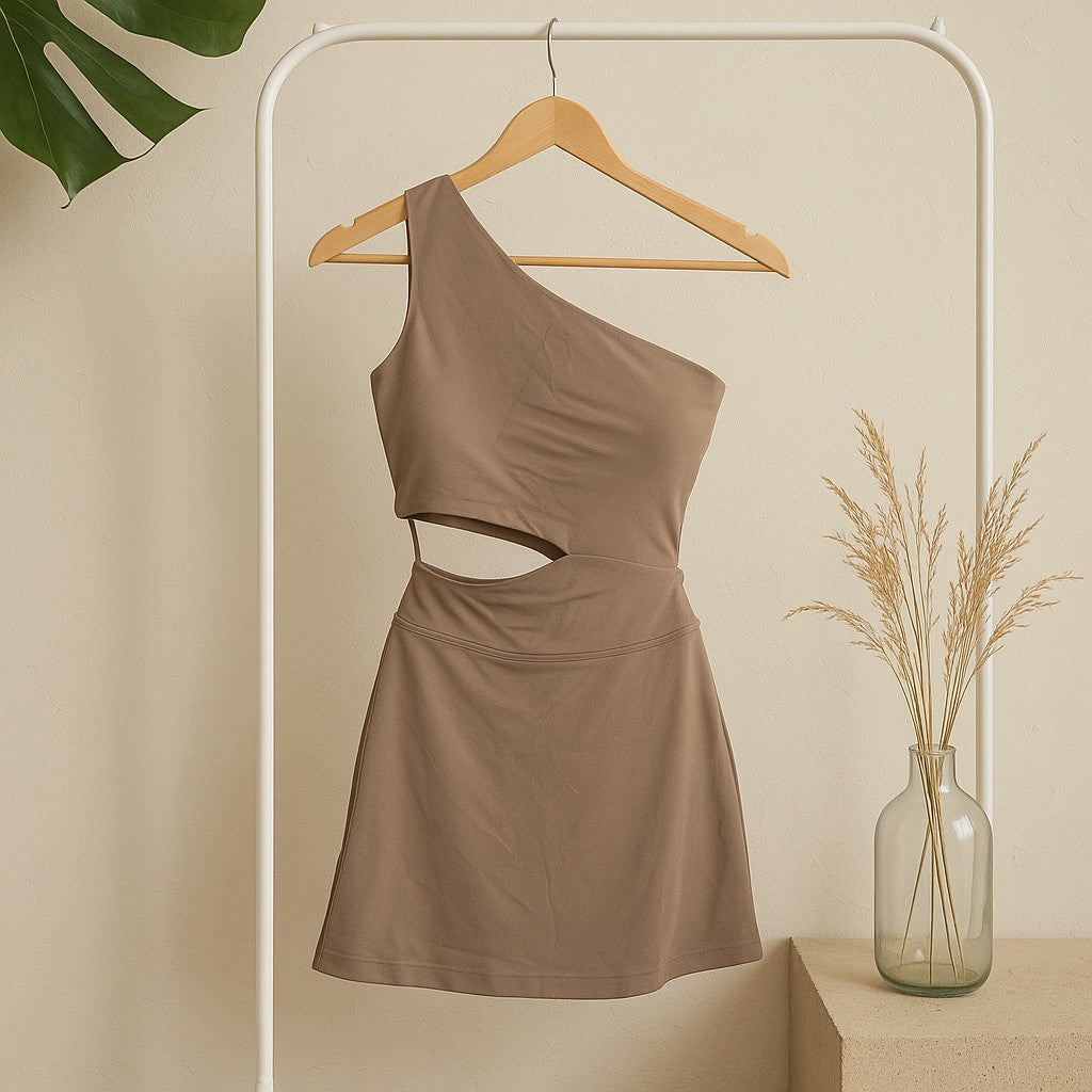 One Shoulder Bra tennis dress