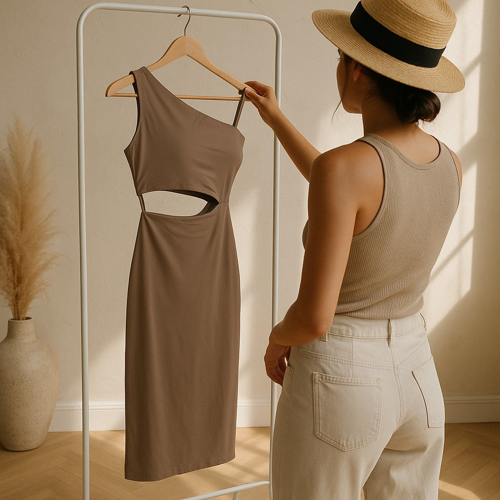 One Shoulder Bra tennis dress