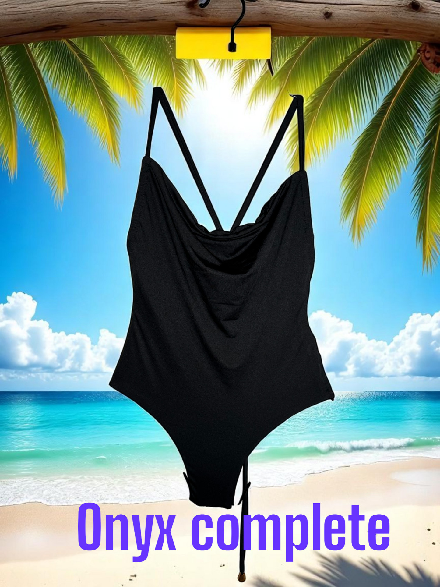 Zalera Black One Piece Swimsuit